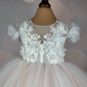 Robe de demoiselle d'honneur, blush, robe 3D, Robe Anniversaire, Robe Bébé, Robe Dentelle, Robe Tulle, Mariage, MODÈLE PENELOPE image 7