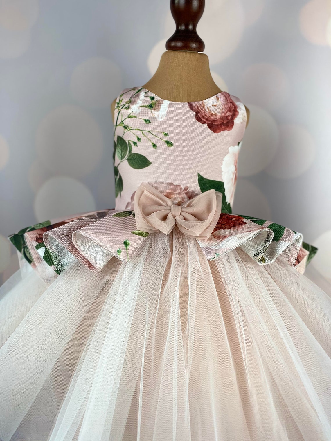 Baby Girl Cute Birthday Dress Flower Girl Wedding Dress main image 1
