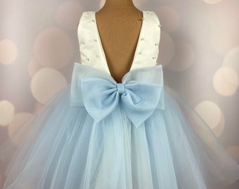 Robe de fille de fleur, robe d’anniversaire, robe de chéri, robe de dentelle, robe de tulle, mariage, modèle IBL002