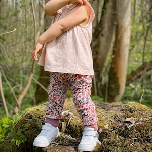 Pumphose Baggypants Baby Kleinkind floral Mädchen altrosa