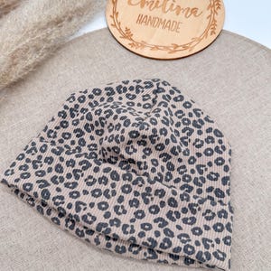 Hipster Beanie Beanie Hat Leo Rib Jersey Baby Transition Hat