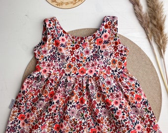 Jerseykleid Blumen Baby Sommerkleid Mädchen floral