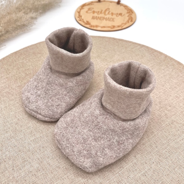 Babyboots Walkschuhe Wollwalk Baby Kleinkind Bündchen