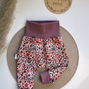 Pumphose Baggypants Baby Toddler Floral Girl Old Pink