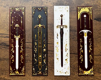 Ensemble de signets épée elfique : accessoires de livres fantastiques imprimés en 3D
