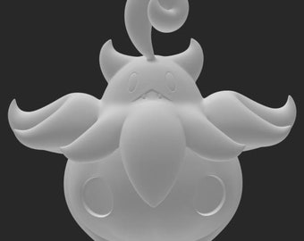 Image 3D Pumpkaboo, taille réelle, impression 3D de fichier Pokémon (téléchargement numérique)