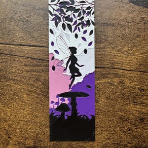 The Fairy Bookmark – Whimsical 3D Printed Fairy Surrounded by Pink & Purple Tones | Magical Fantasy Bookmark for Dreamy Readers