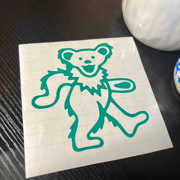 Grateful Dead Car Decal, Dancing Bear, Grateful Dead Dancing Bear, Car Decal, Grateful Dead, Vinyl Decal, Bumper Sticker