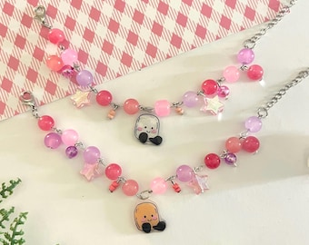 Matching Marshmallow Charm Bracelets