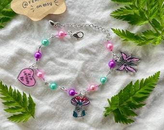 Melanie Martinez Portals themed charm bracelet