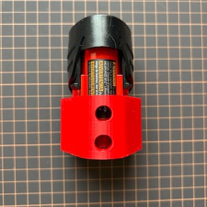 3D Printed Milwaukee 12V Battery Holder | Milwaukee 12V Battery Holder | Milwaukee Tool Organization | Storage Solution | Jobsite Organize