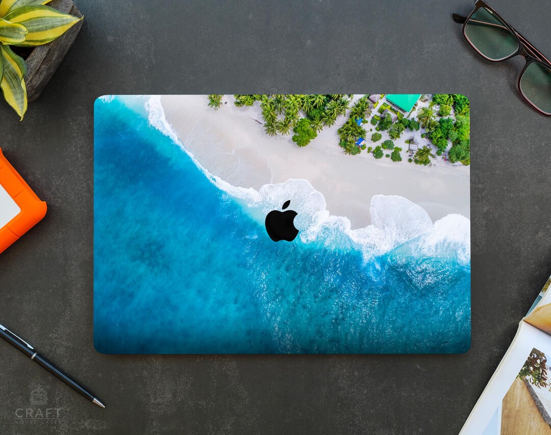 Paradise Beach MacBook Air 13 M3 M2 Case M1 M2 M3 Tropical Pattern on ...