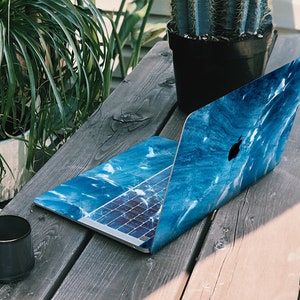 Meereswellen MacBook Aufkleber für MacBook Air 13 M2 A2681 Blau MacBook Aufkleber Pro 16 M3 A2991 Marmor Touchpad Design für MacBook Pro 14 M1 A2442
