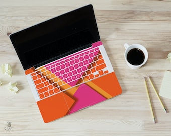 MacBook Pro Skin: Abstract Geometric Decal, Keyboard Cover