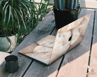 Beige Marmor MacBook Aufkleber für das neue 2022 Air 13 M1 A2337 Skin für MacBook Air 2017 A1466 Stone MacBook Touchpad Aufkleber für Pro 16 M1 A2485