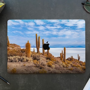 Cactus Desert Scene MacBook Case, Hard Plastic Cover