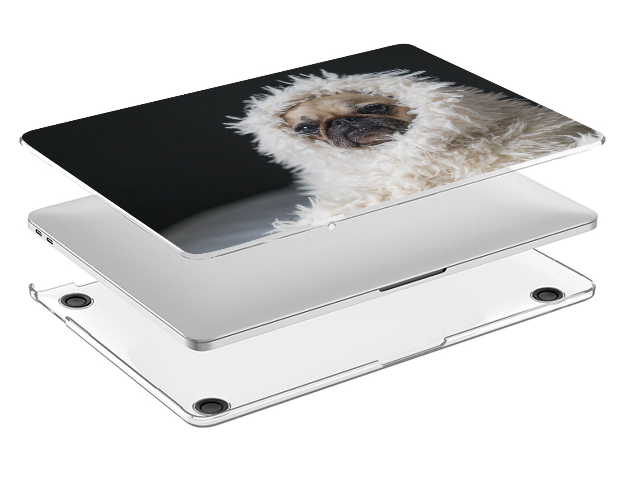 Pug dog MacBook case 2018 Pro 13 A2251 Cute Dog Macbook case Etsy