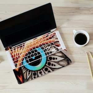 Bird's Eye Macbook Decal for Air 15 M2 2023 Mak book cover for Pro 16 A2485 MacBook Sticker for air 13" A2179 Keyboard decal for MacBook Air