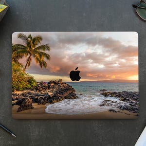 Sunset Beach MacBook Case, Protective Plastic Cover