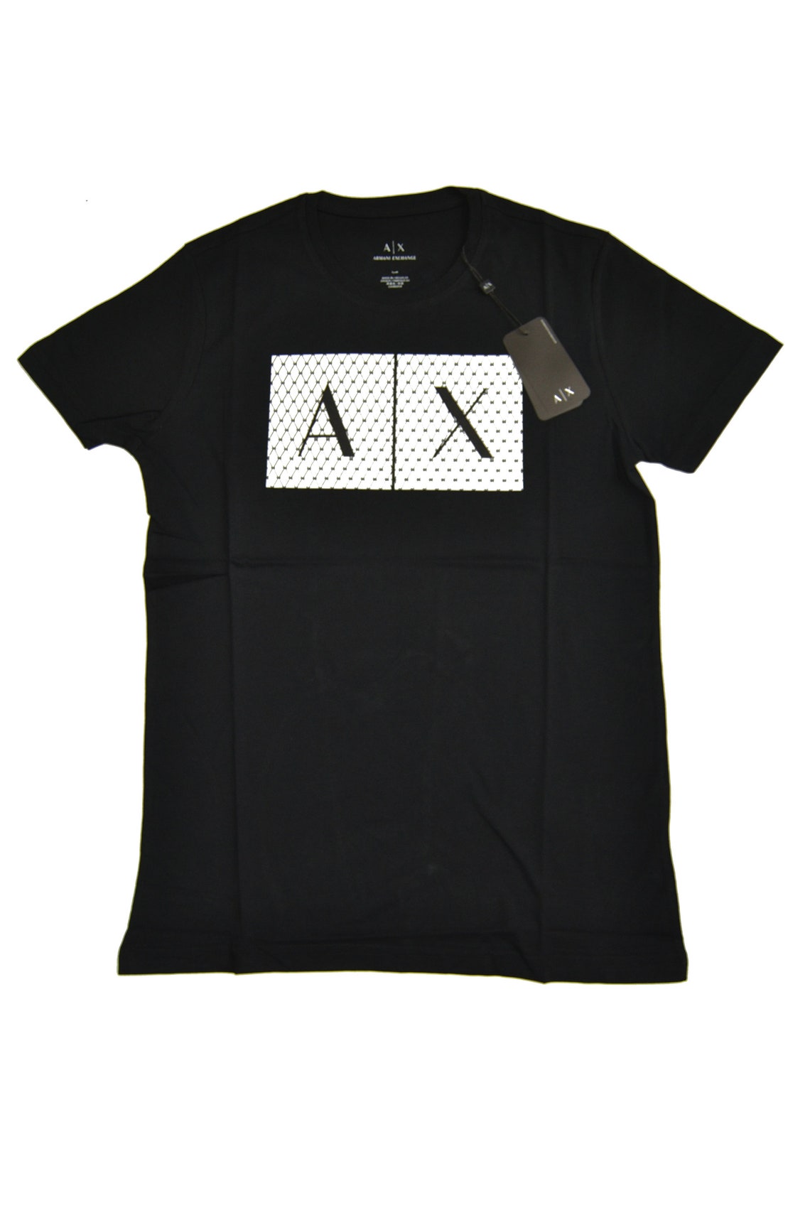 Vintage Armani Exchange AX Black Men T Shirt Technical Logo | Etsy