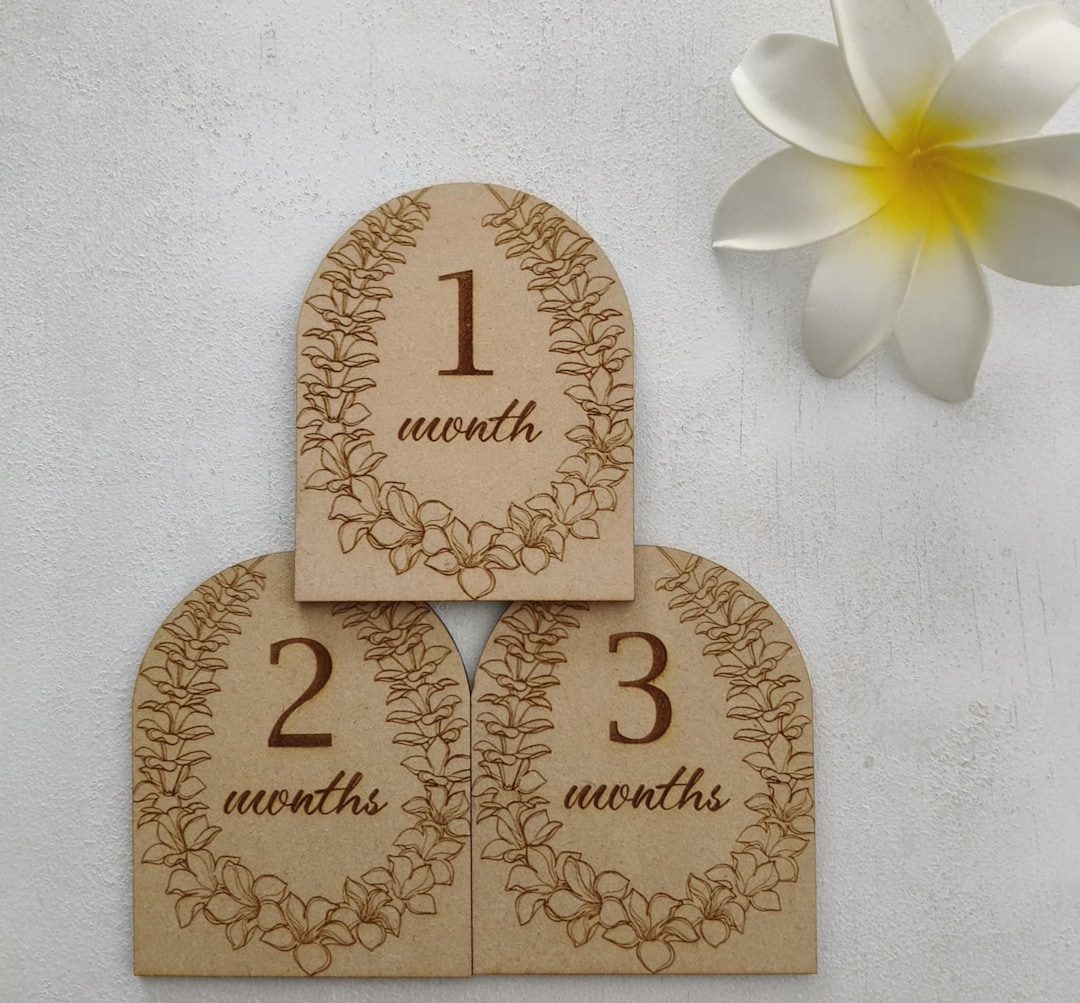 Lei Arch Milestone Plaques - Etsy