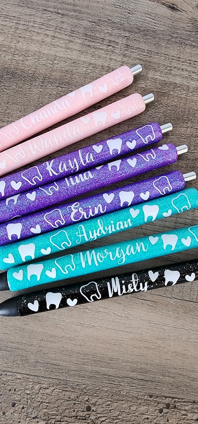 Dental Assistant Pens Dental Gift Glitter Dentist Pendental Etsy