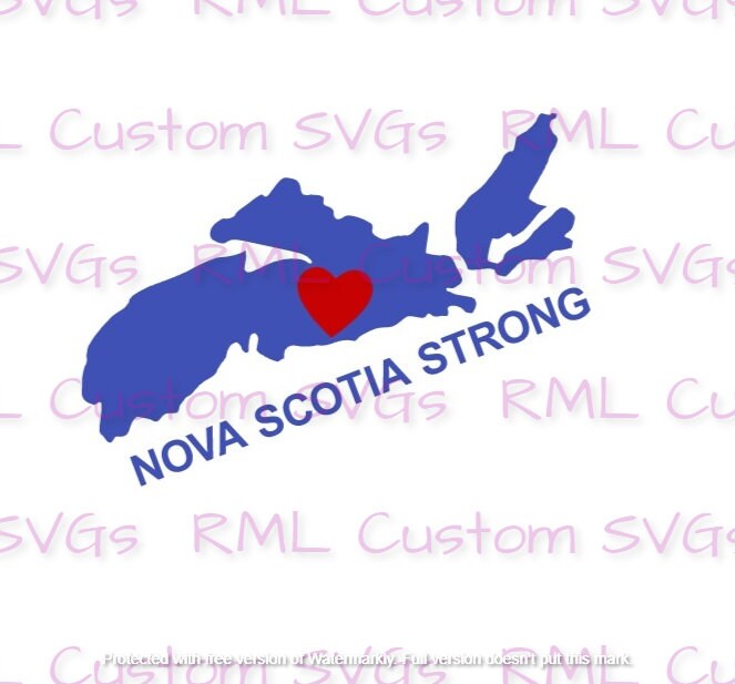 Nova Scotia NS Strong SVG Etsy Canada