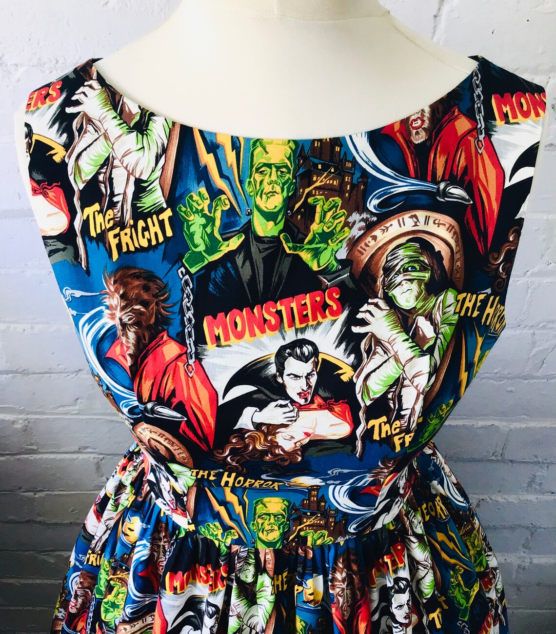 Classic Horror Dress | Etsy