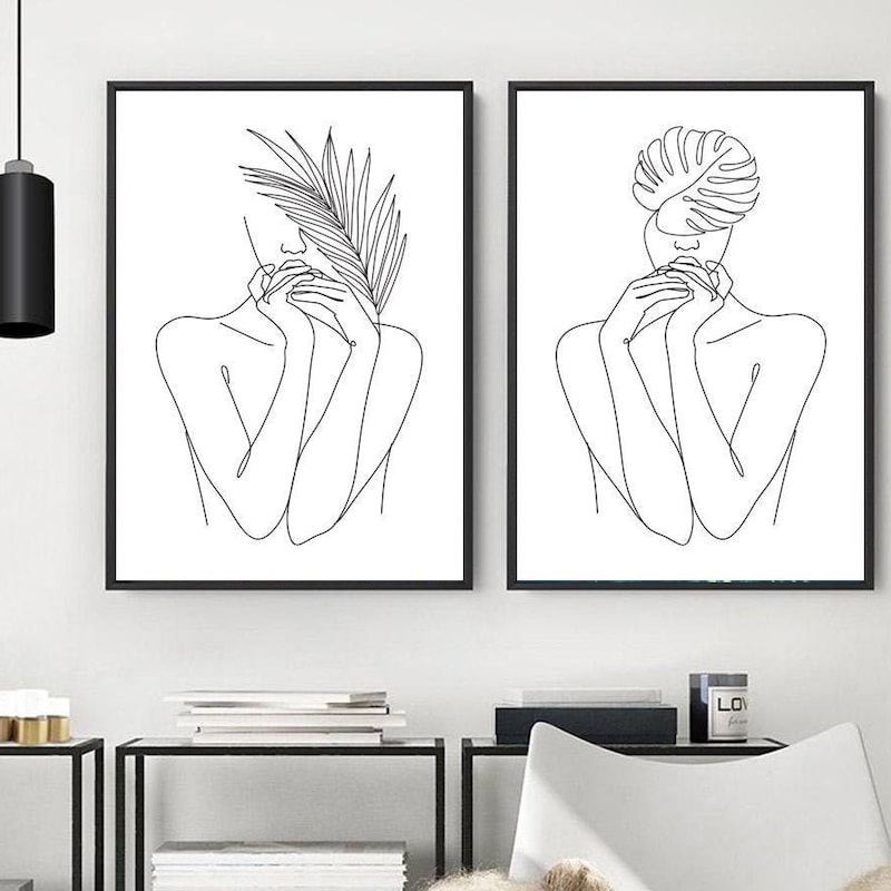 nude-black-and-white-etsy-uk