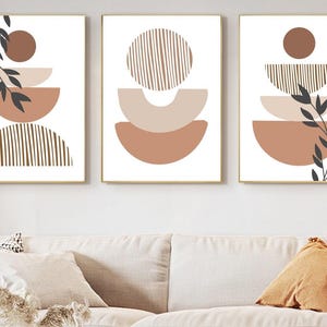Minimalist Boho Wall Art Prints Set of 3 Gallery Wall Set Boho Prints for Framing Abstract Printable Wall Art Modern Bedroom Wall Decor image 6