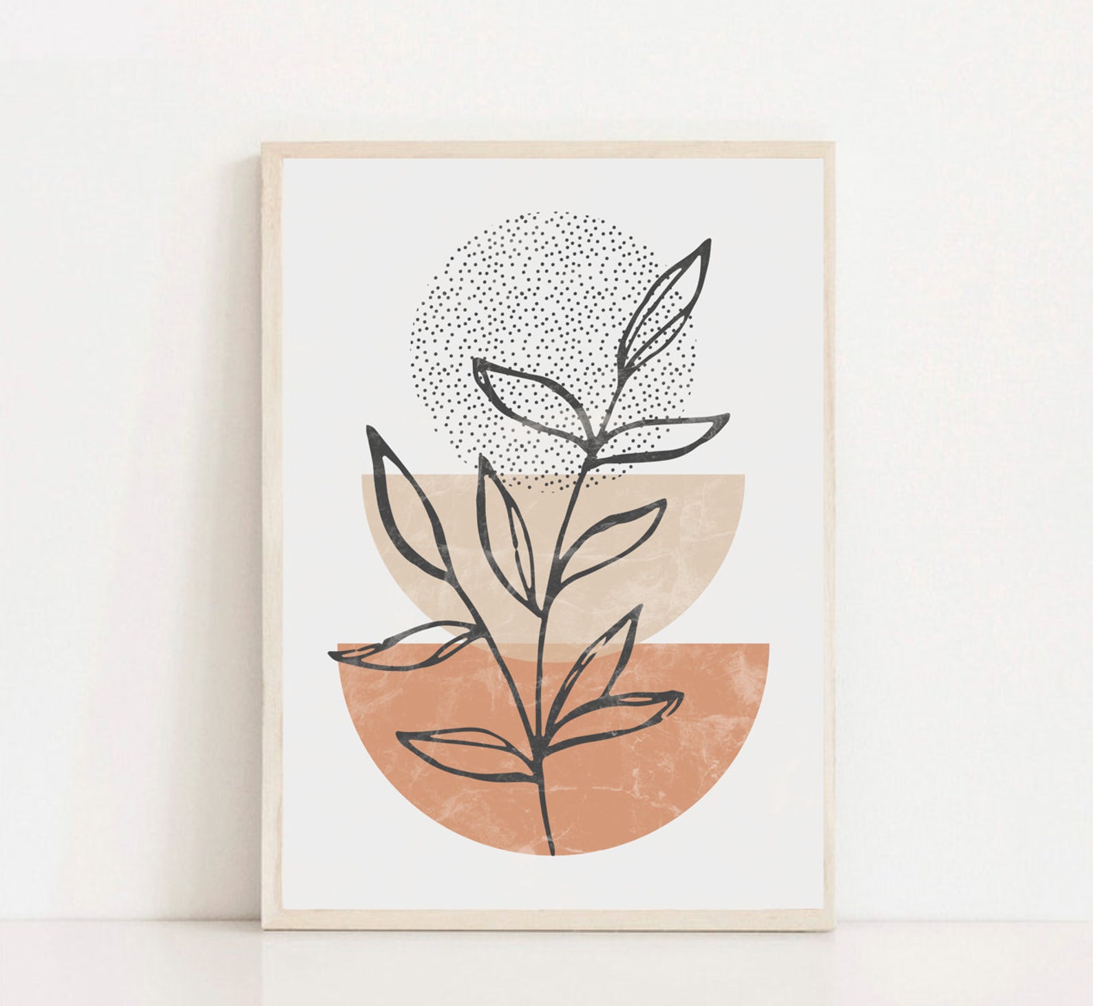 Printable Boho Wall Decor Prints Gallery Wall Art Set Abstract Wall Art