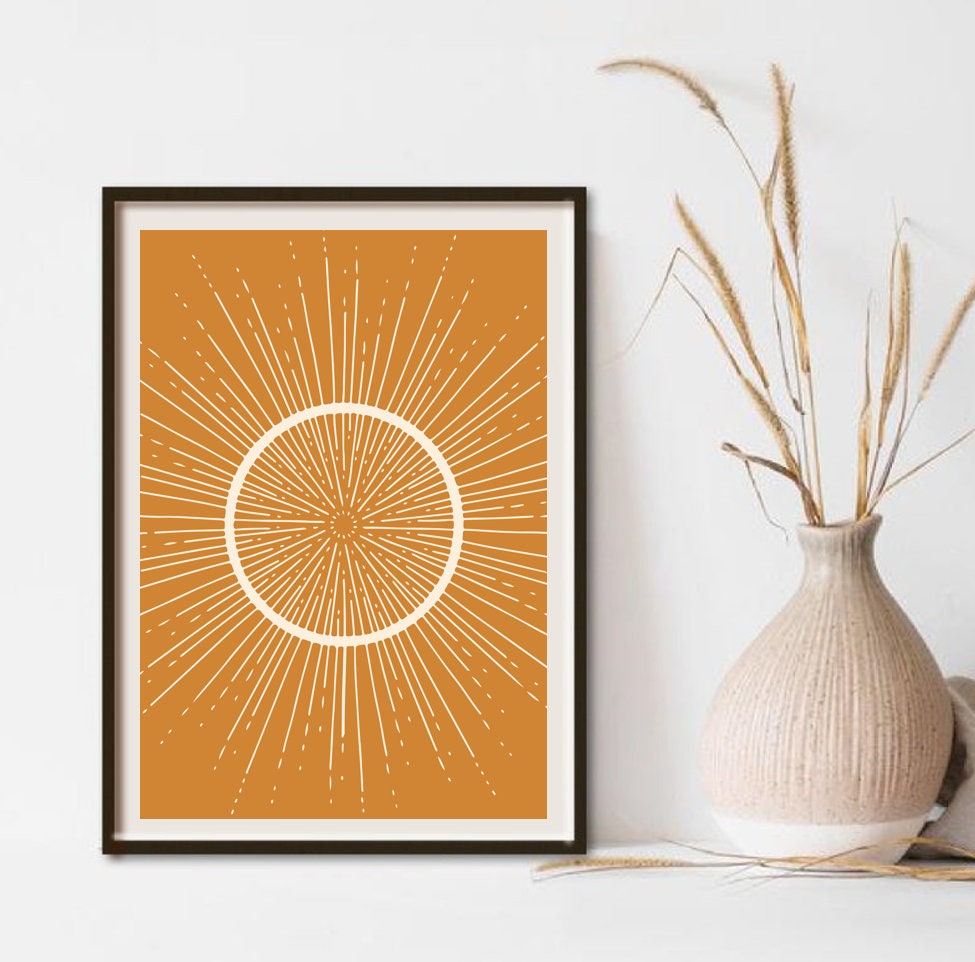 Colorful Wall Art Boho Wall Prints Boho Wall Art Gallery Wall | Etsy