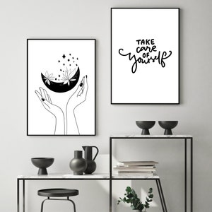 Black and White Wall Art Prints Printable Download Gallery Wall Set ...