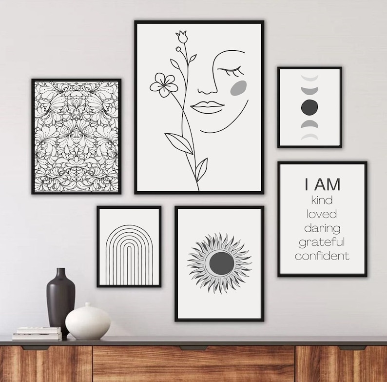Black and White Wall Art Prints Digital Download Black and White Prints ...