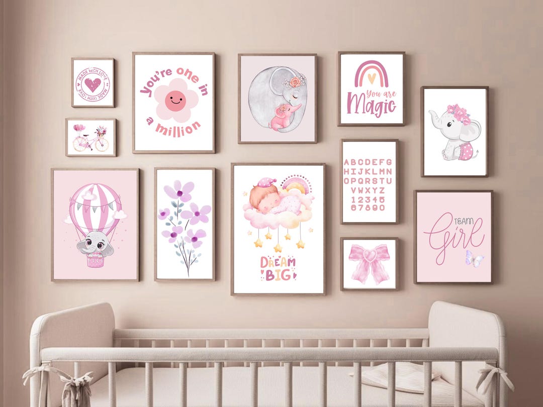 Kids Wall Art Prints Nursery Wall Decor Printable Playroom Poster Baby