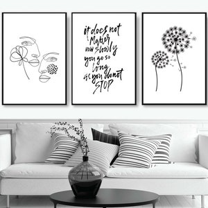 Black and White Wall Art Prints Set Printable Abstract Gallery Wall Set ...