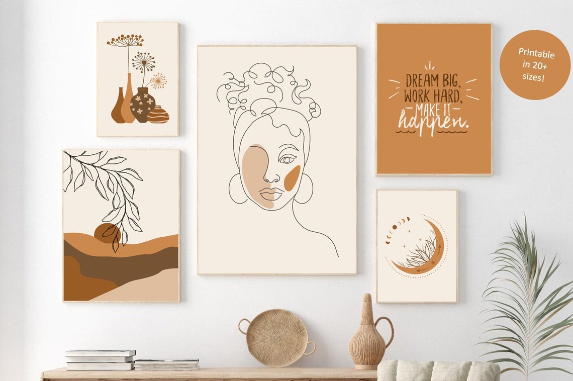 Boho Wanddrucke Boho Wandkunst Druckbare Wandkunst Galerie | Etsy