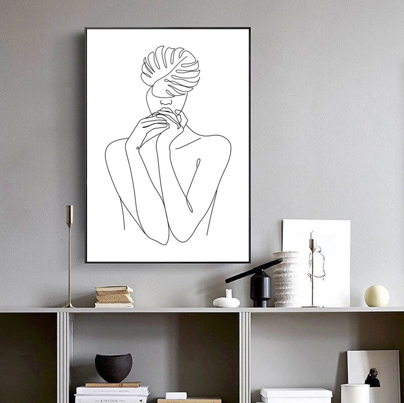 Black and White Print Set of 2 Black and White Wall Art Bedroom Wall ...