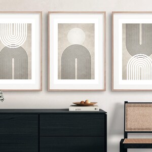 Black and White Wall Art Prints Set of 3 Gallery Wall Set Living Room ...