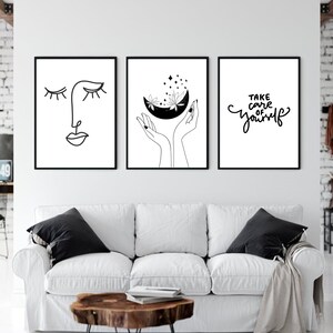 Black and White Wall Art Prints Printable Download Gallery Wall Set ...