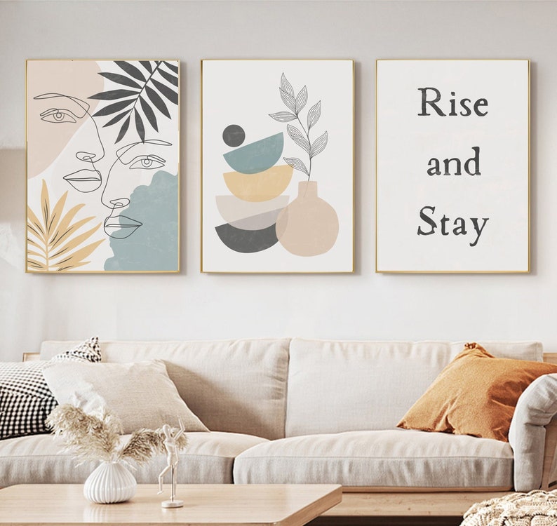 Minimalist Boho Wall Decor Gallery Wall Art Prints Set of 3 - Etsy