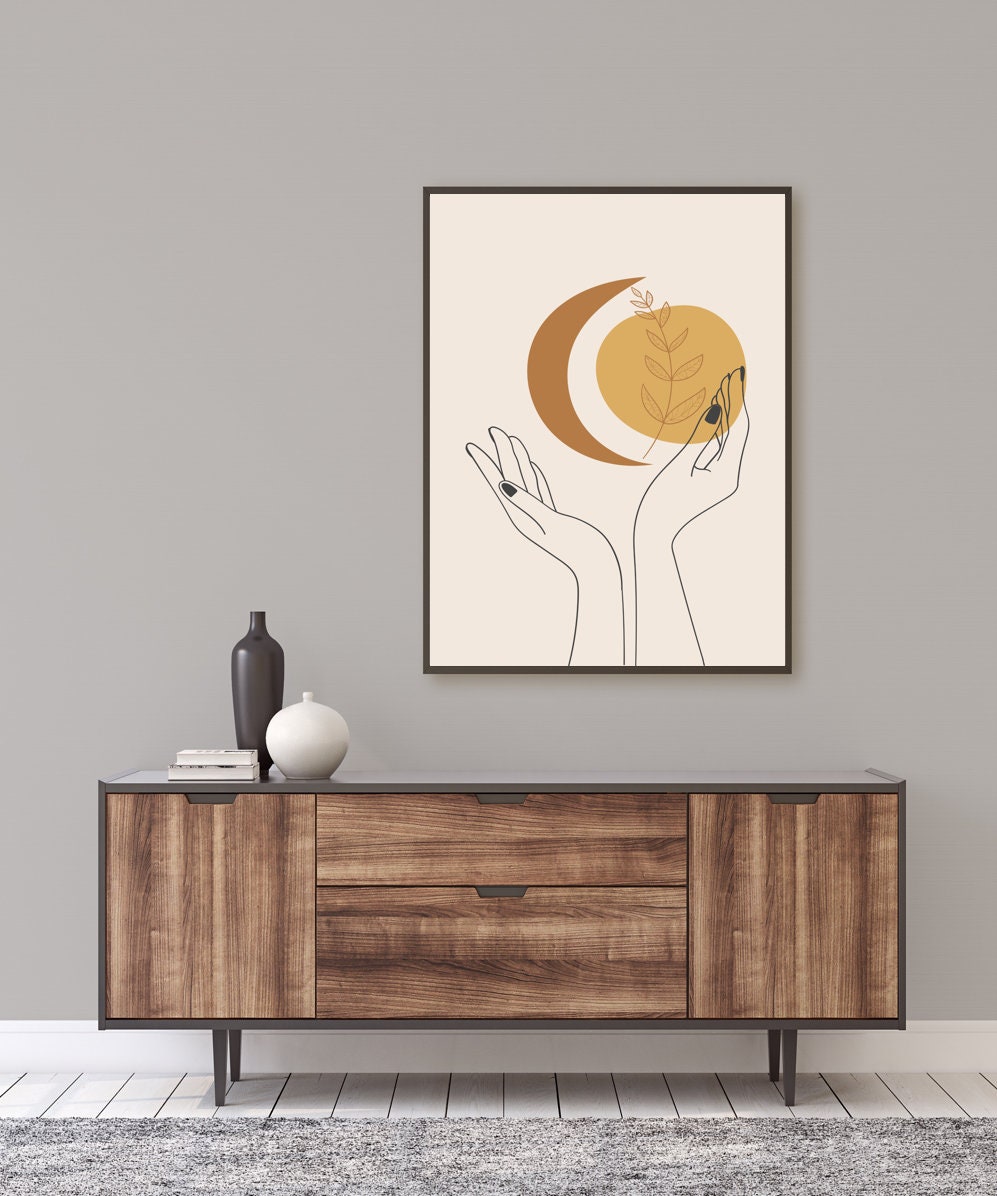 Colorful boho wall art instant download prints gallery wall etsy