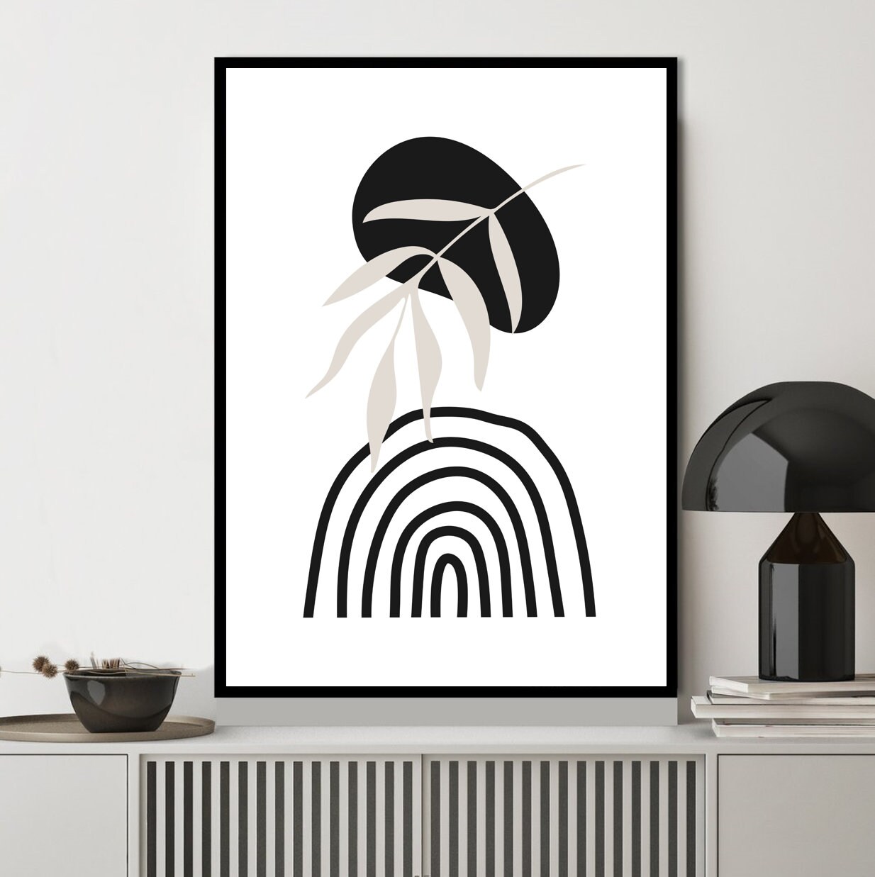 Black and White Prints for Wall Art Set Gallery Prints Boho - Etsy