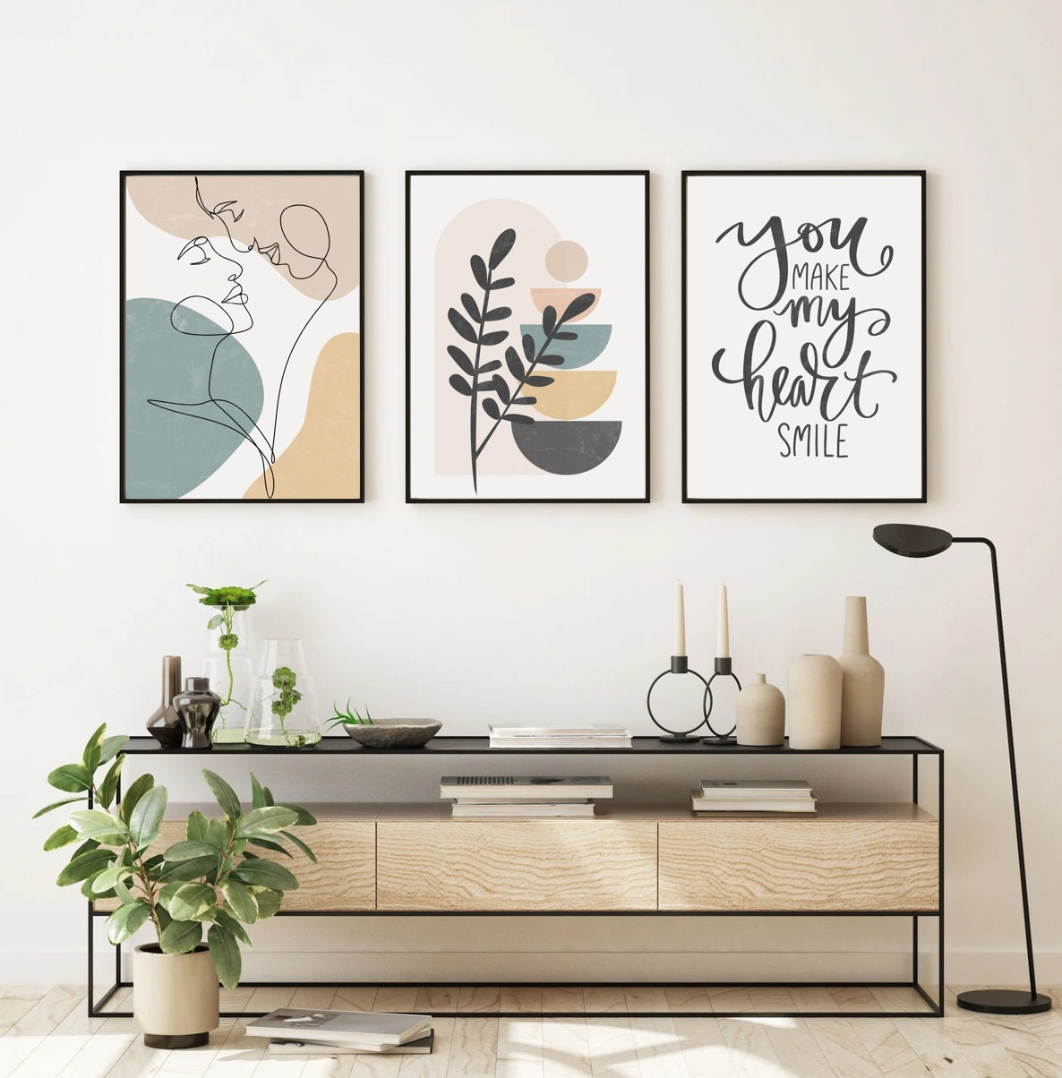  Simplicity Fashion Canvas Wall Art Prints Set of 3