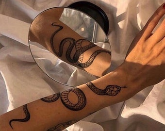 Snake Tattoo Etsy Snake Tattoo Etsy