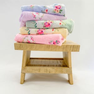 Baby Blanket Floral Design Hmong for Baby Kids Youth Adults House Warming Gift New Moms Baby Shower New Addition Pastel Throw