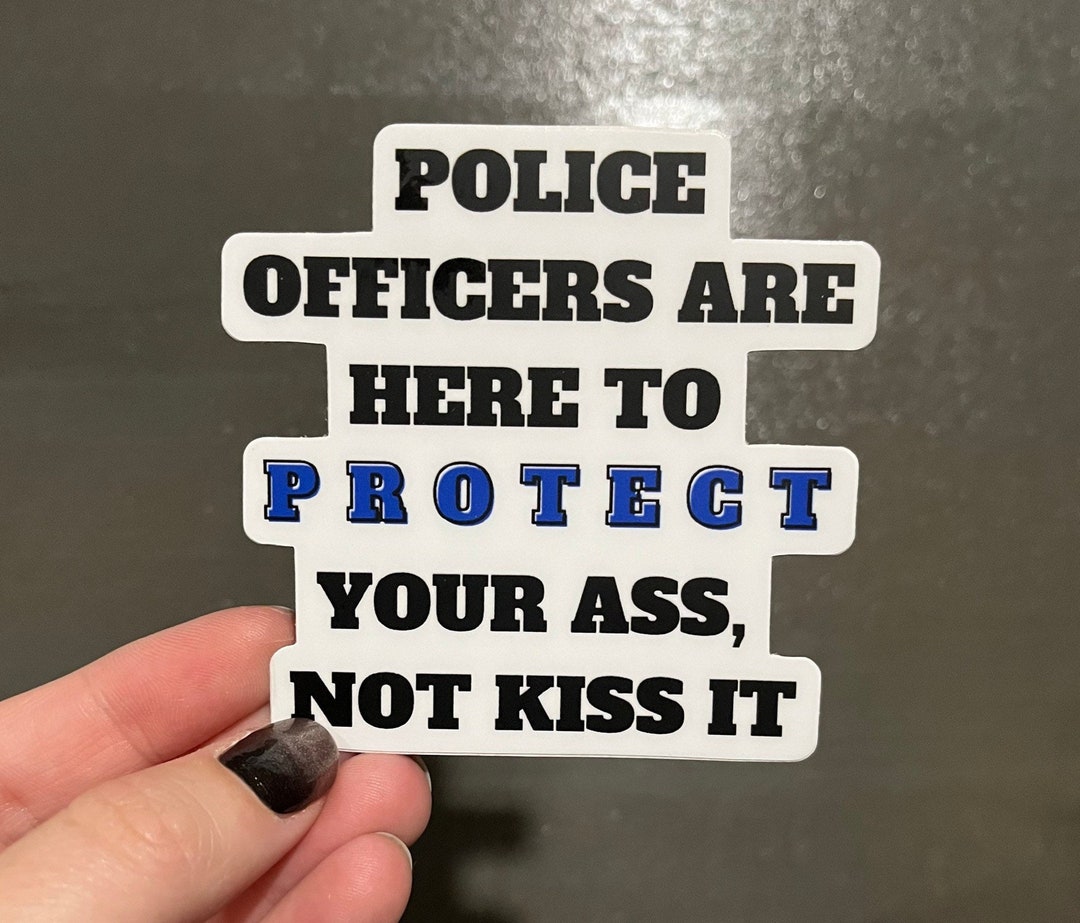 Police Officer Sticker | Thin Blue Line Support | Funny Protective ...