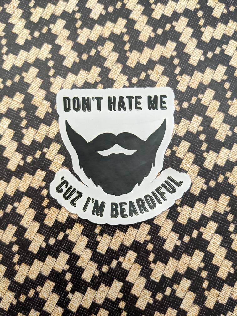 Beard Sticker Beardiful - Etsy