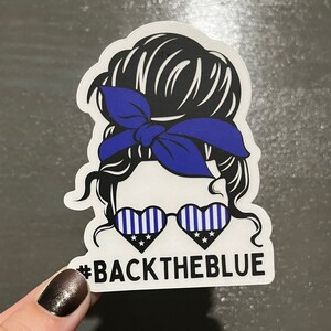 Back The Blue Police Sticker