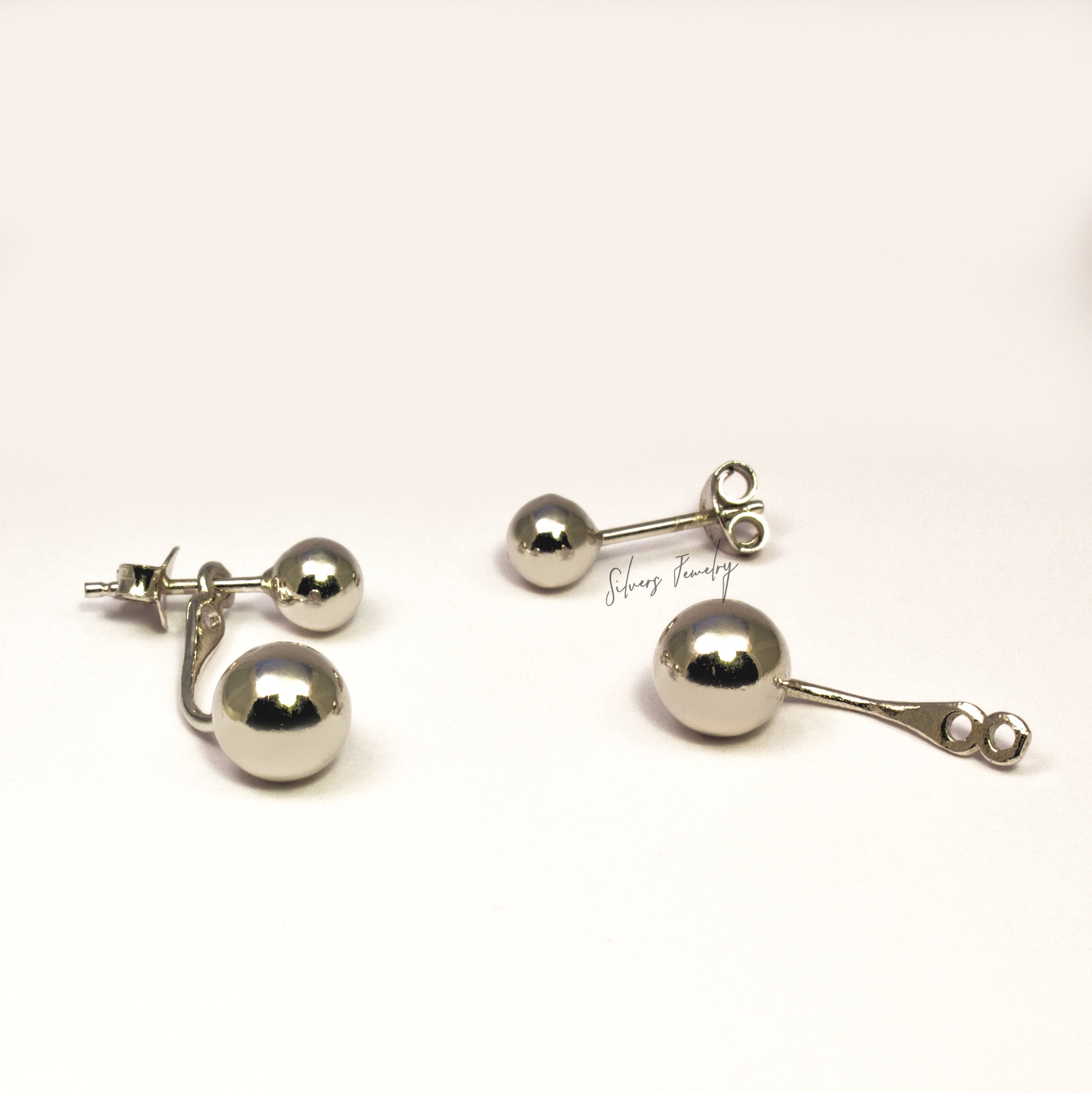 TATIANA☆[SILVER925] Love and Ball EarJacket Earring Silver (Silver 925) Love and Ball Ear Jacket Earring 耳饰